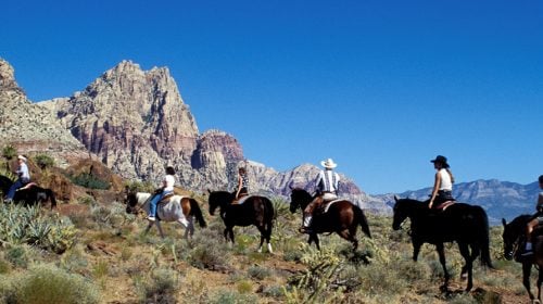 Sunset Horseback Ride in Red Rock Canyon with BBQ Dinner