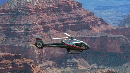 VIP Grand Canyon Helicopter at Sunset